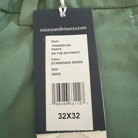 Vineyard Vines Golf Pants Performance On The Go 32 x 32 Starboard Green - Picture 3 of 8